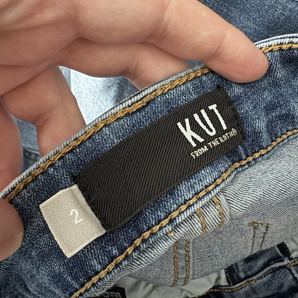 Kut From The Kloth Women 2 Connie Ab Fab High Waist Frayed Crop Skinny Jeans - Picture 11 of 12